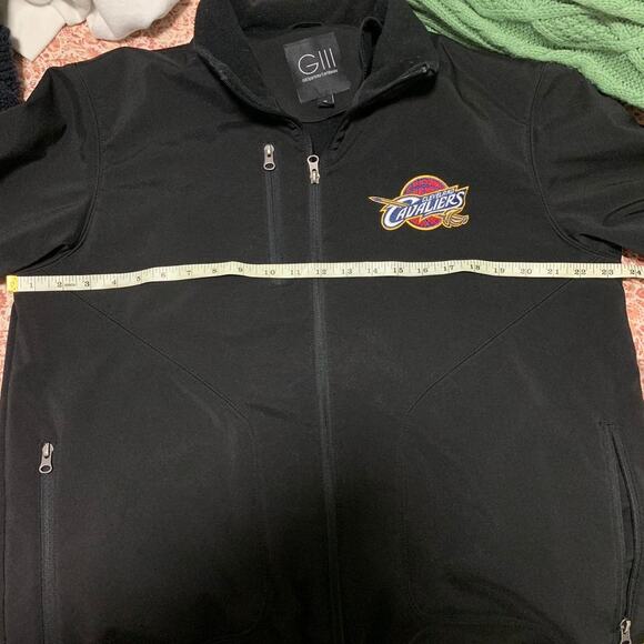 Black Cleveland Cavaliers logo full zip jacket Sports by Carl Banks Size Medium - Picture 7 of 7